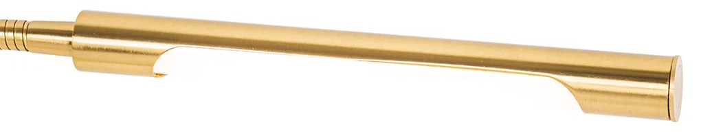 Candeeiro de mesa de braçadeira de latão incl. LED com dimmer de toque - Lionard Moderno