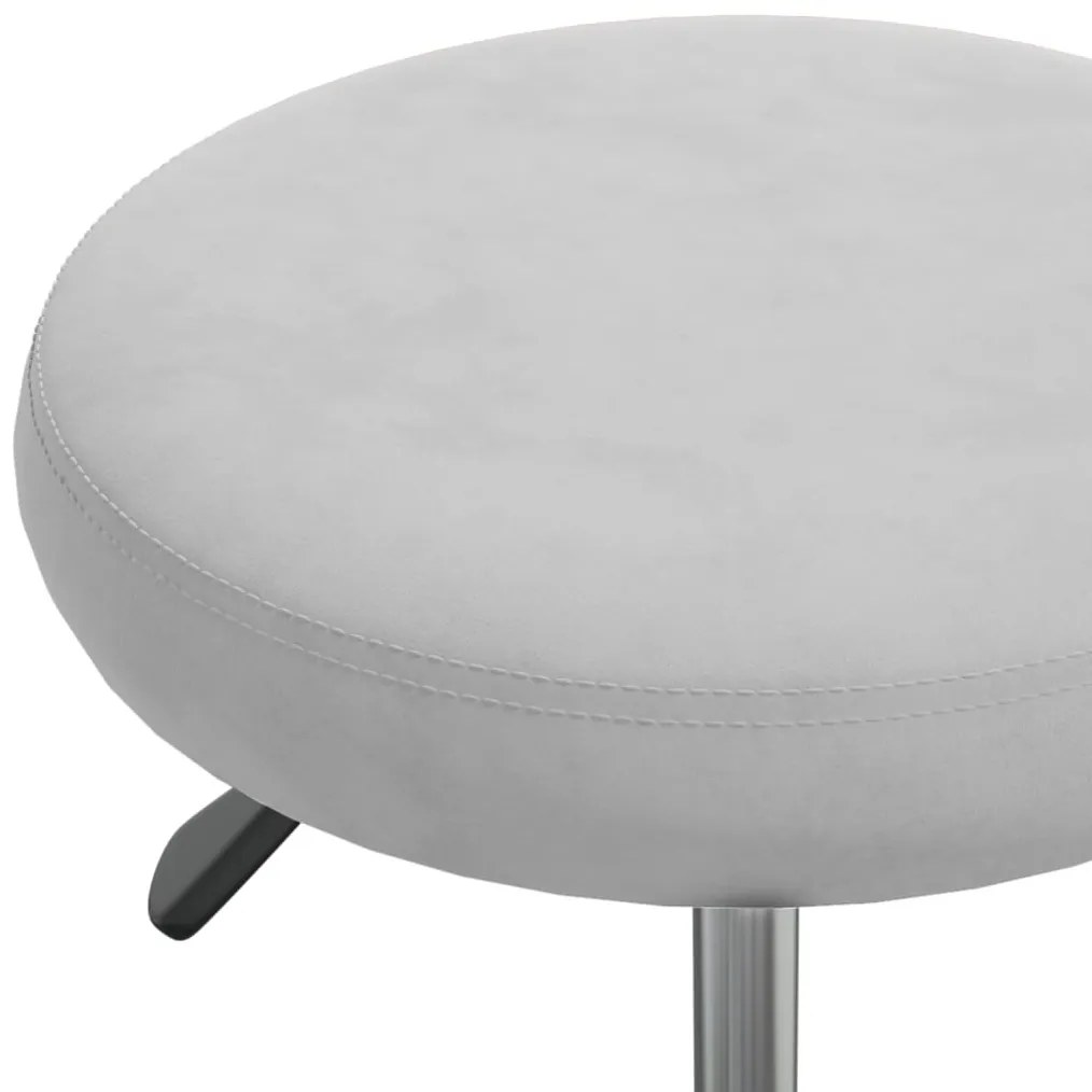 Cadeira de jantar veludo cinzento-claro
