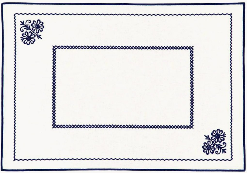 Individual de mesa com bordado Berço