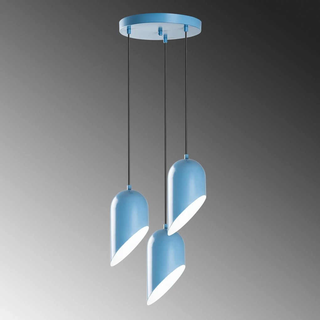 Chandelier Kesik – Azul Claro – Diâmetro 40 cm
