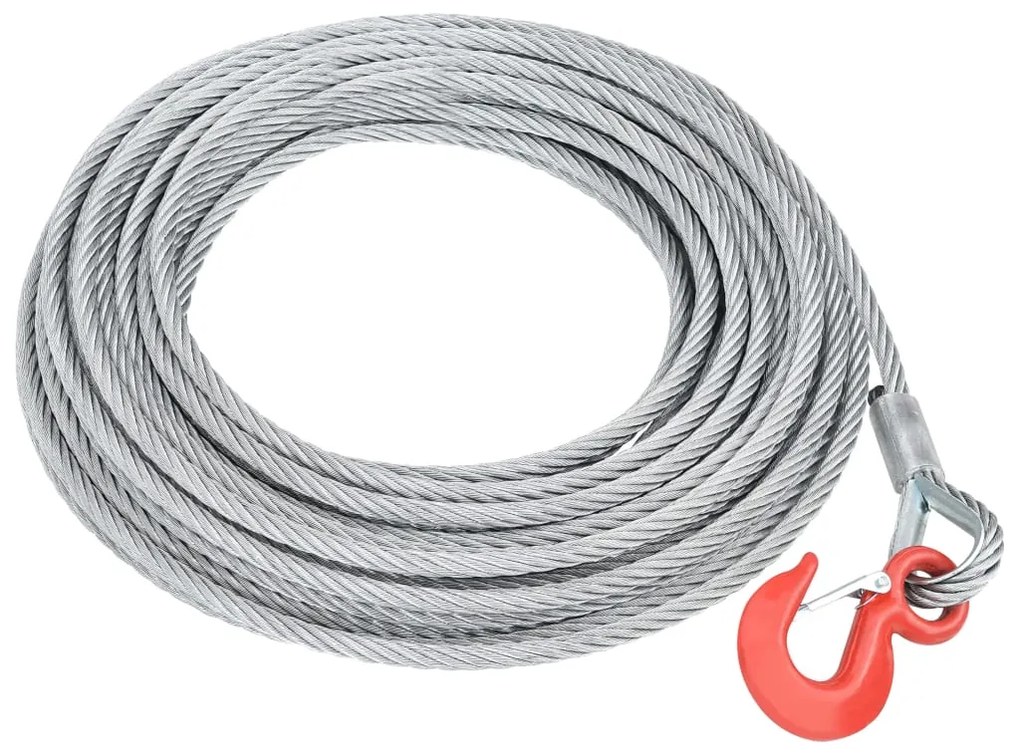 vidaXL Cabo de aço 1600 kg 20 m