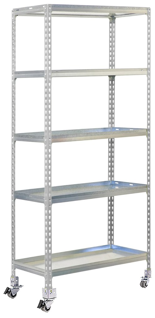 Estante Jardim SIMONGARDEN CLICK MOB. 5/500 GALVANIZADA/GALVANIZADA Jardim, Casa, Escritório, Garagem, Oficina Capacidade 75 Kg Dimensões 1915x900x500