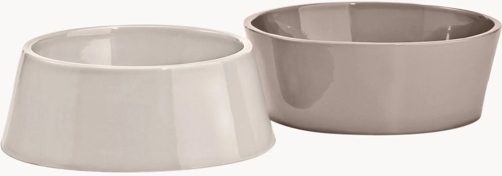 Taças para animais de estimação em porcelana Doppio, conjunto de 2, vários tamanhos