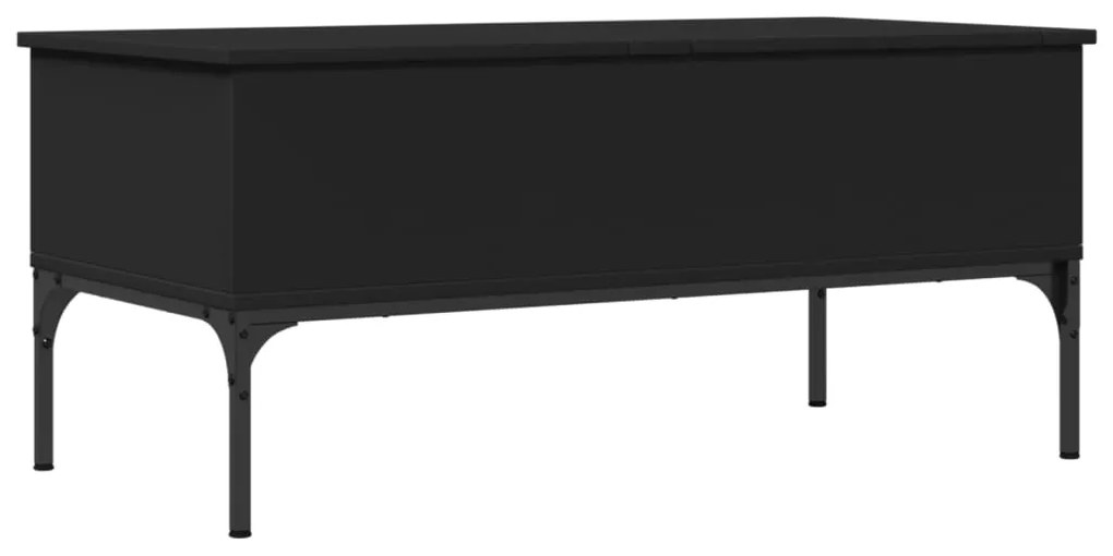 Mesa de centro 100x50x45 cm derivados de madeira/metal preto