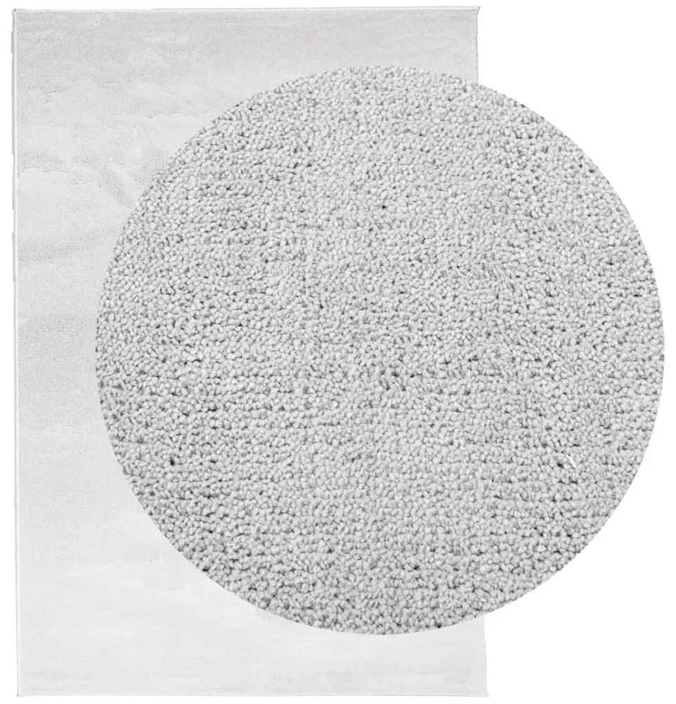 Tapete de pelo curto OVIEDO 160x230 cm cinzento
