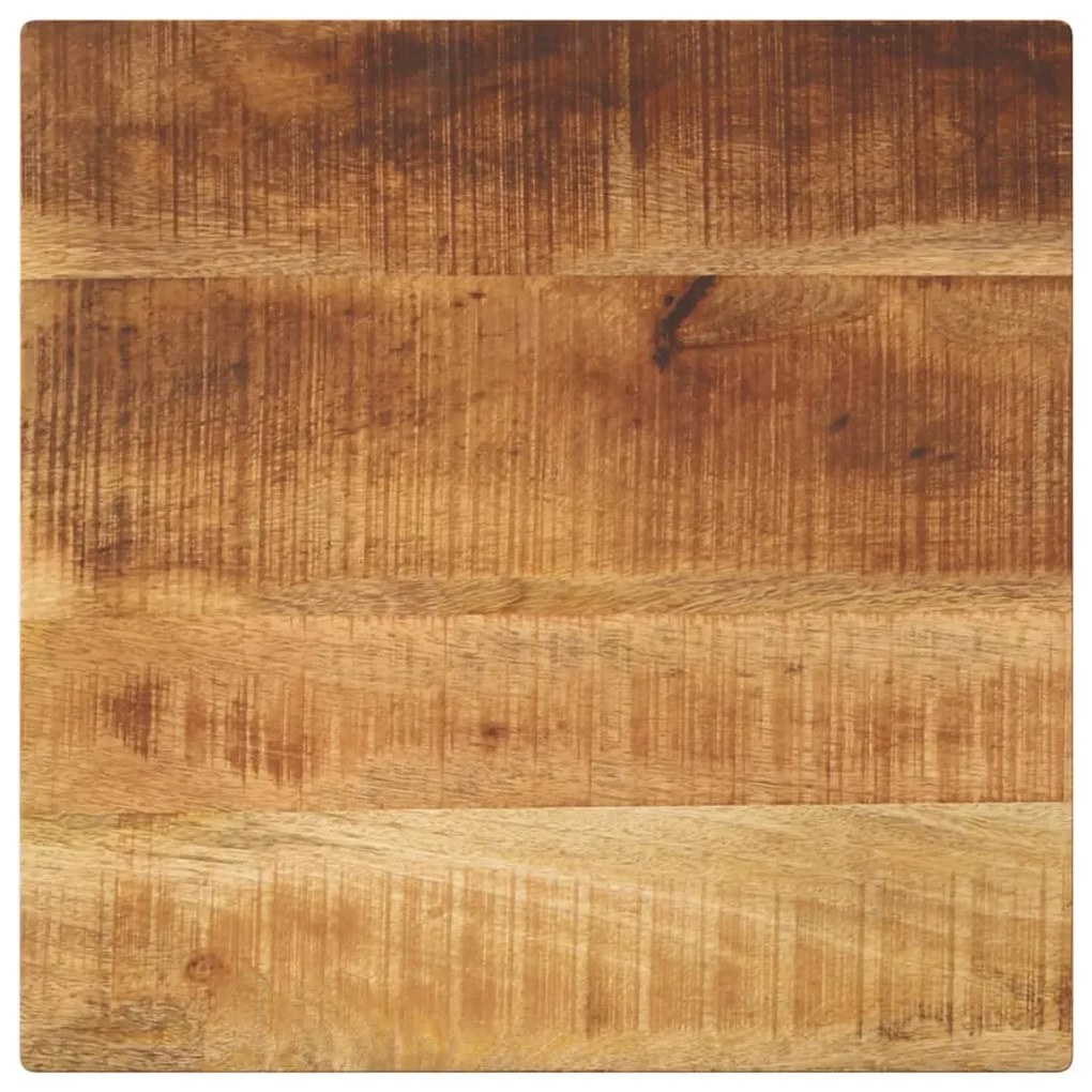 vidaXL Tampo de mesa quadrado 60x60x3,8 cm mangueira áspera maciça