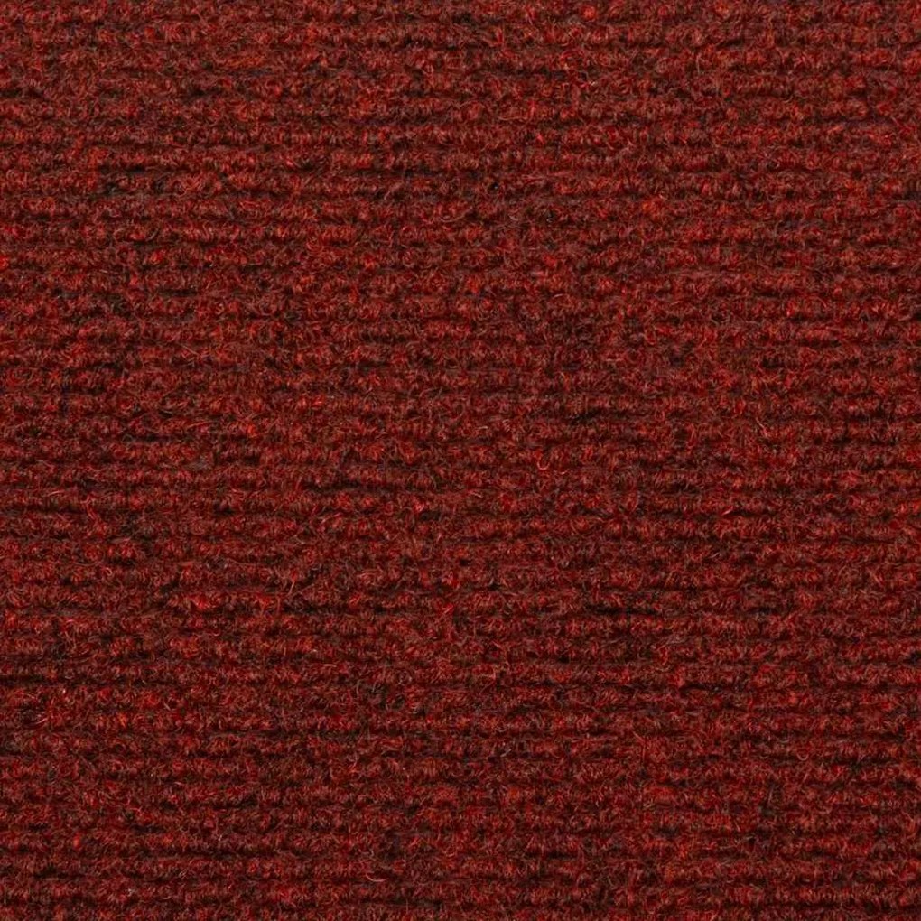Tapetes de escada 10 pcs 65x21x4 cm agulhado bordô
