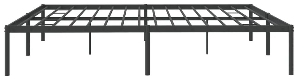 Estrutura de cama 200x200 cm metal preto