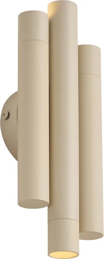 Candeeiro de Parede Retro Bege 3 Luzes - Pipes