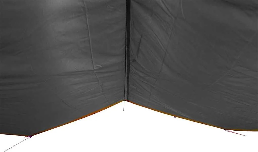 Lona de campismo 300x294 cm impermeável cinzento e laranja