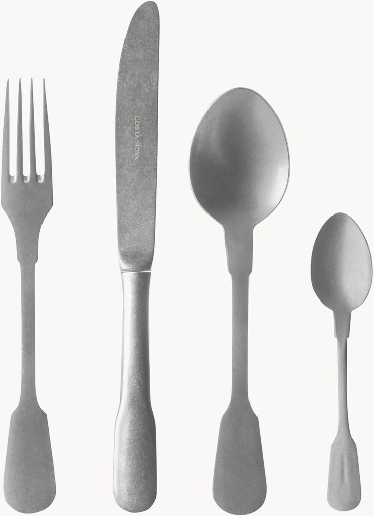 Conjunto de talheres para sobremesa Saga, conjunto de 24