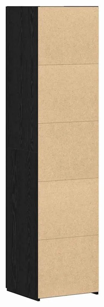 Aparador Carvalho Preto 45x42.5x185 cm Madeira Engenheirada