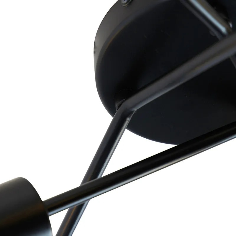 Candeeiro de teto design preto 6 luzes - Sputnik Design