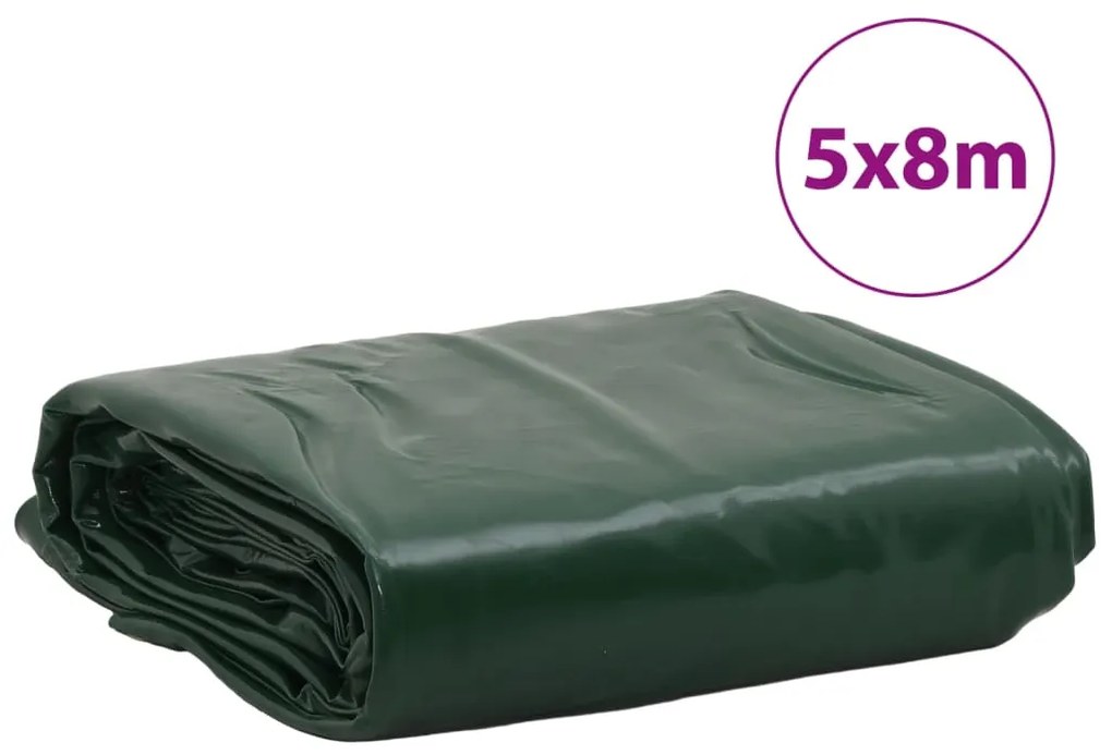 Lona 5x8 m 650 g/m² verde