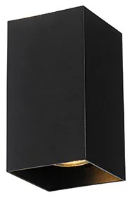 Candeeiro de parede quadrado design preto - Sabbir Design