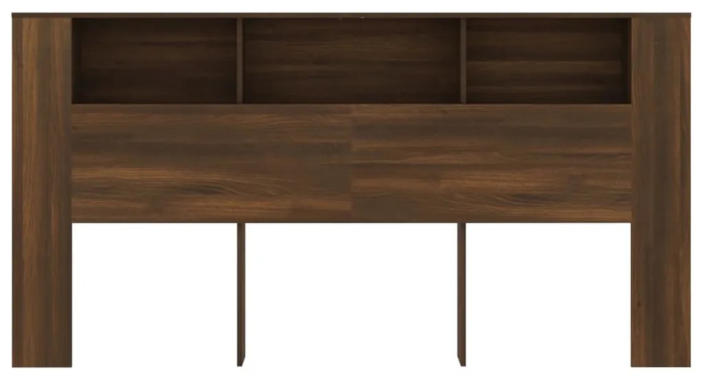 Armário de cabeceira 200x18,5x104,5 cm cor carvalho castanho