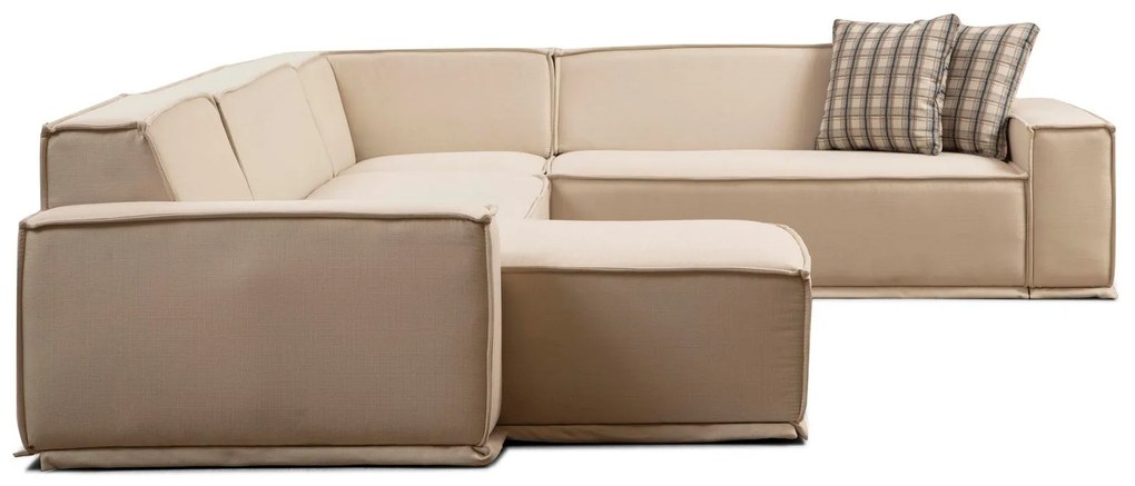 Sofá de Canto Lego – Creme – 167 cm x 343 cm x 262 cm