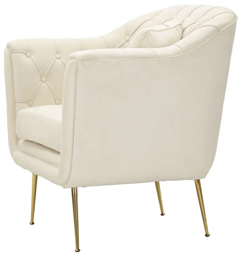 POLTRONA BUDAPEST COM ALMOFADA CM 88X83X91 CREME