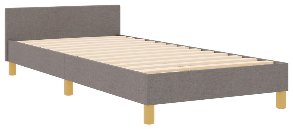 Cama vidaXL Taupe 100x200 cm em Tecido