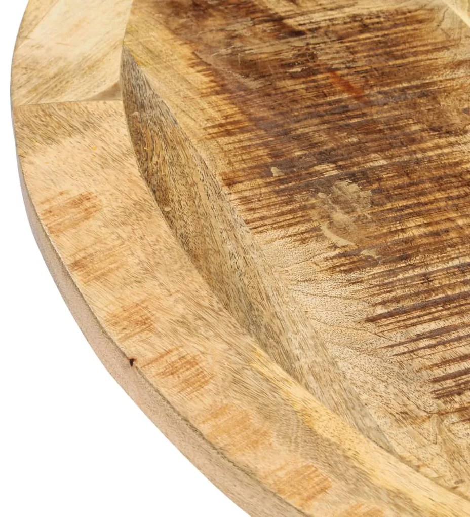Mesa de jantar redonda 120x76 cm madeira de mangueira maciça