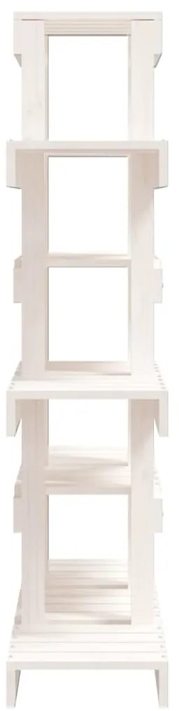 Suporte para plantas 85x25x109,5 cm pinho maciço branco
