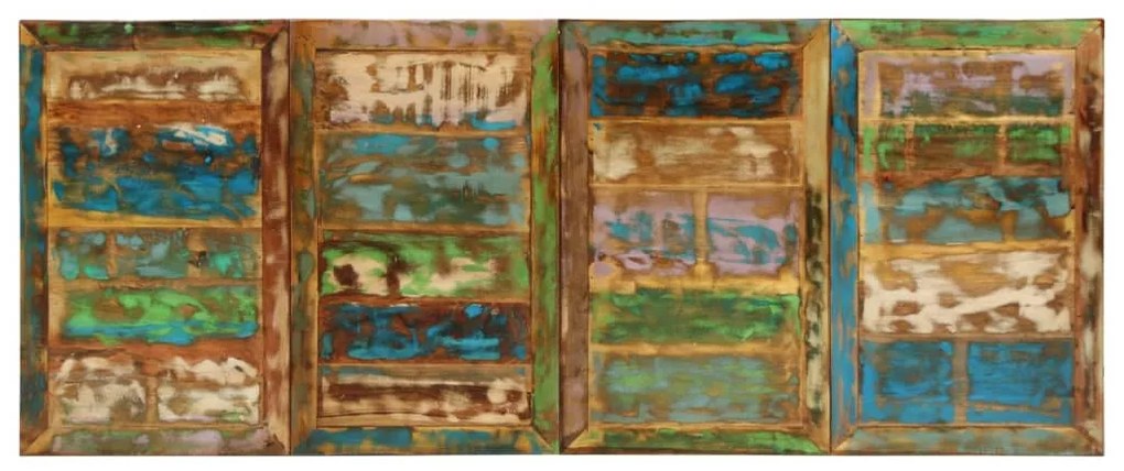 Mesa de jantar 220x90x77 cm madeira recuperada maciça