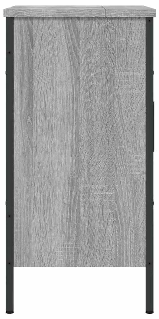 Móvel p/ lavatório 60x30x60cm derivados madeira cinzento sonoma