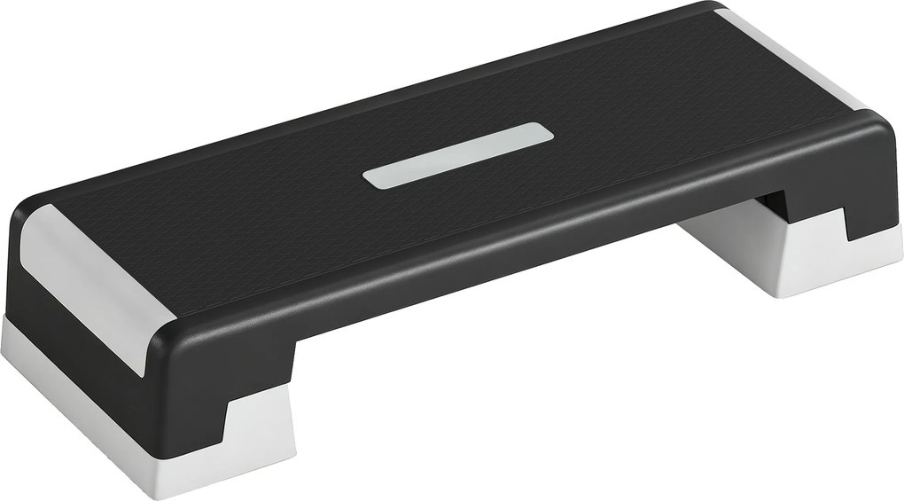 Step de Aeróbica para Fitness com Altura Ajustável de 15/20/25 cm Carga 250 kg para Casa e Ginásio Preto