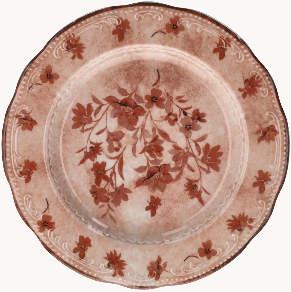 Pratos de pequeno-almoço em porcelana Wienna, conjunto de 12