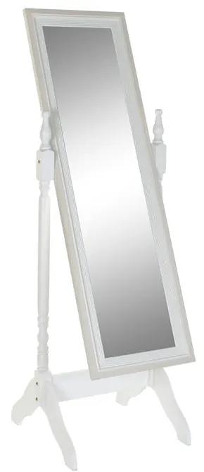 Espelho de pé DKD Home Decor Branco Romântico Espelho MDF (49.5 x 50.5 x 156 cm)