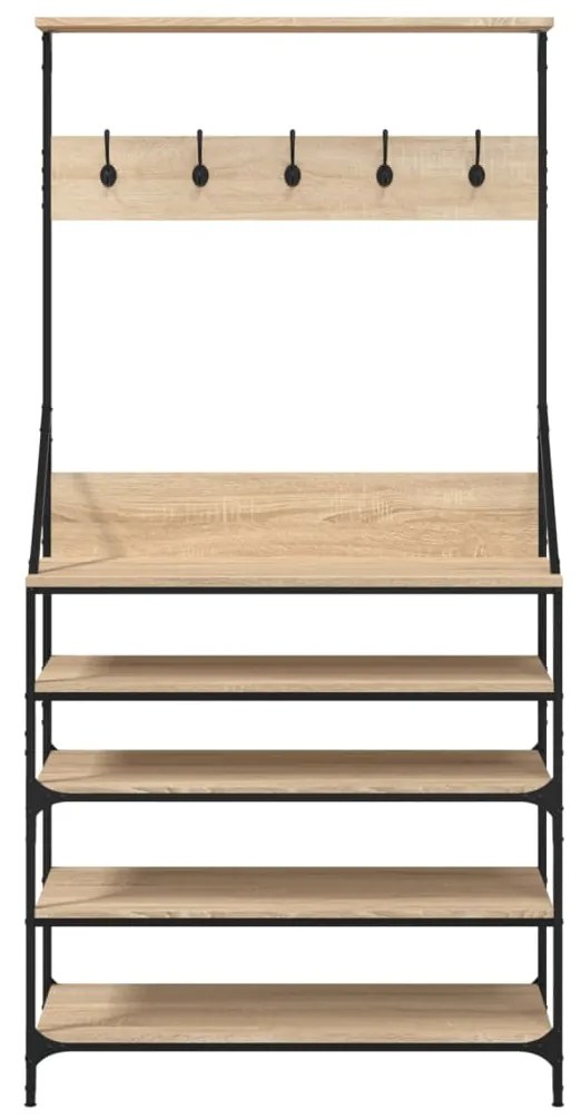 Conjunto de Entrada - Bengaleiro c/ arrumação calçado 90x34x184 cm car