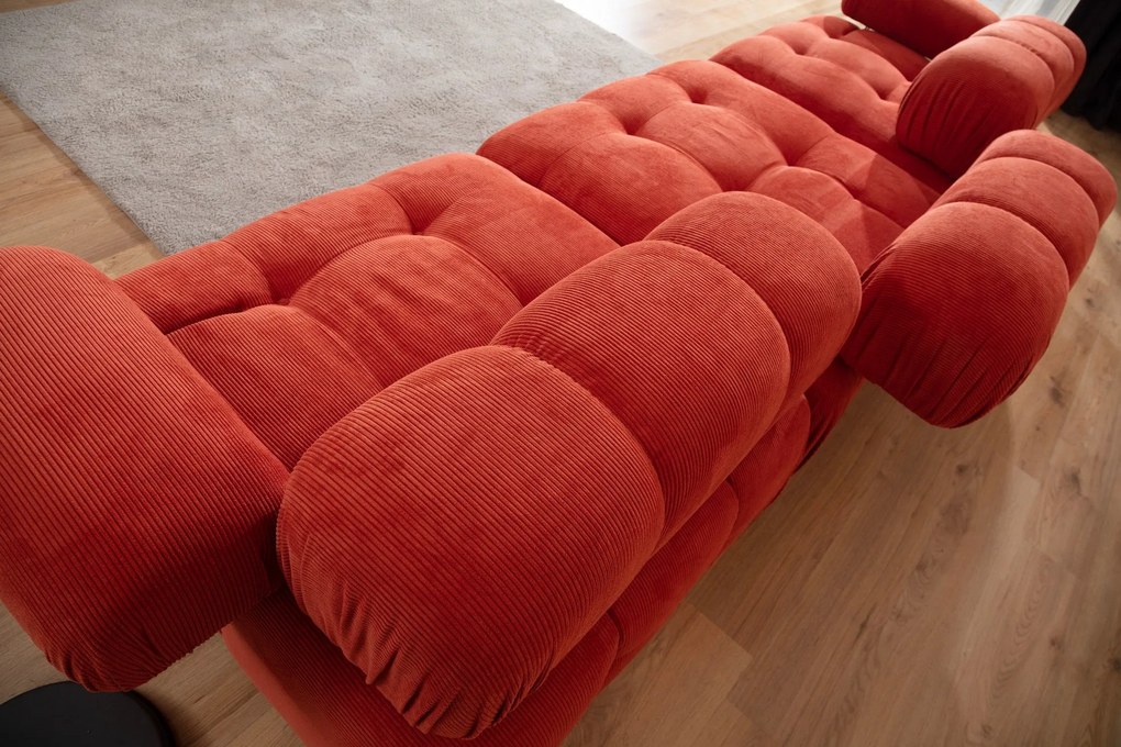 Sofá de 3 Lugares Doblo – Vermelho – 300x100x80 cm