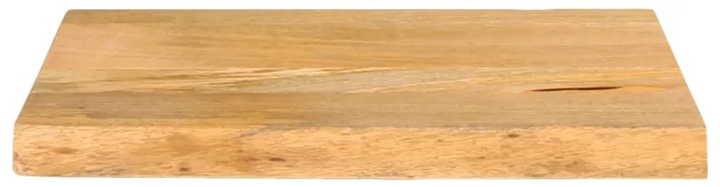 Tampo de mesa c/ borda viva 60x20x3,8 cm mangueira maciça