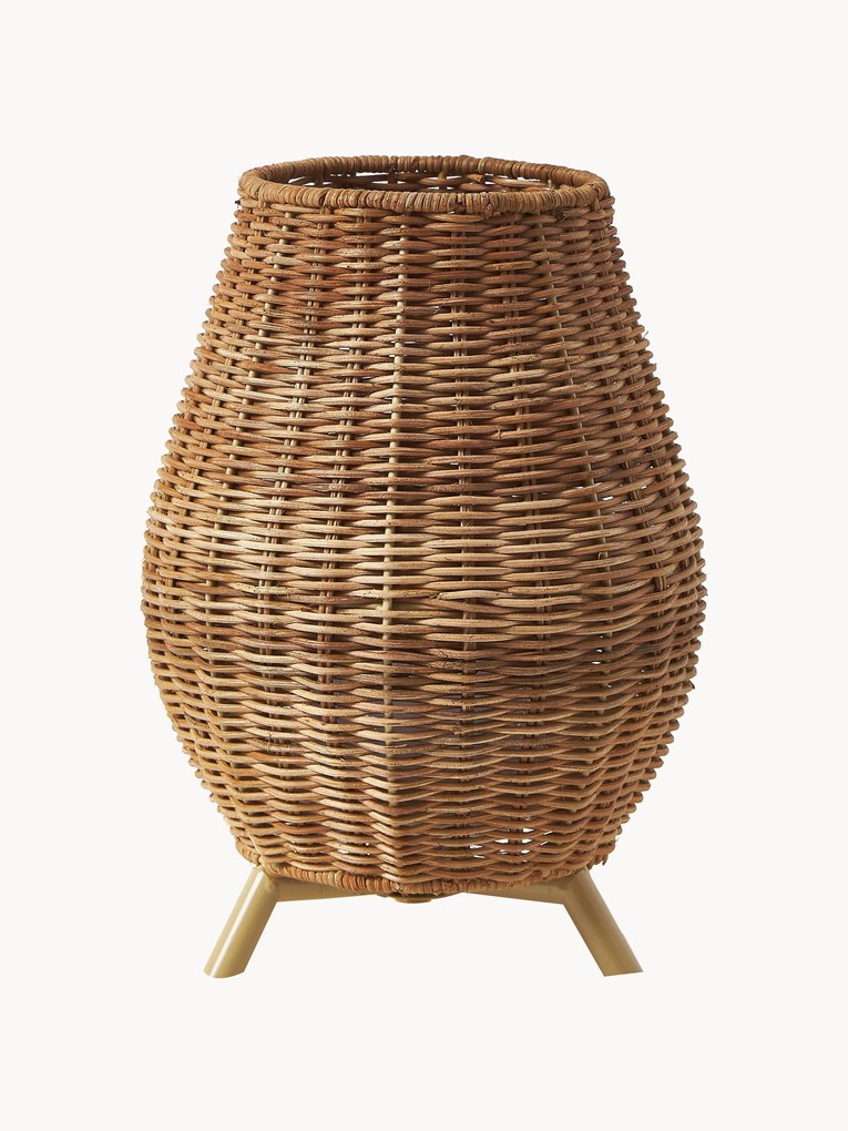 Candeeiro de mesa LED exterior portátil e regulável Saona, com controlo remoto