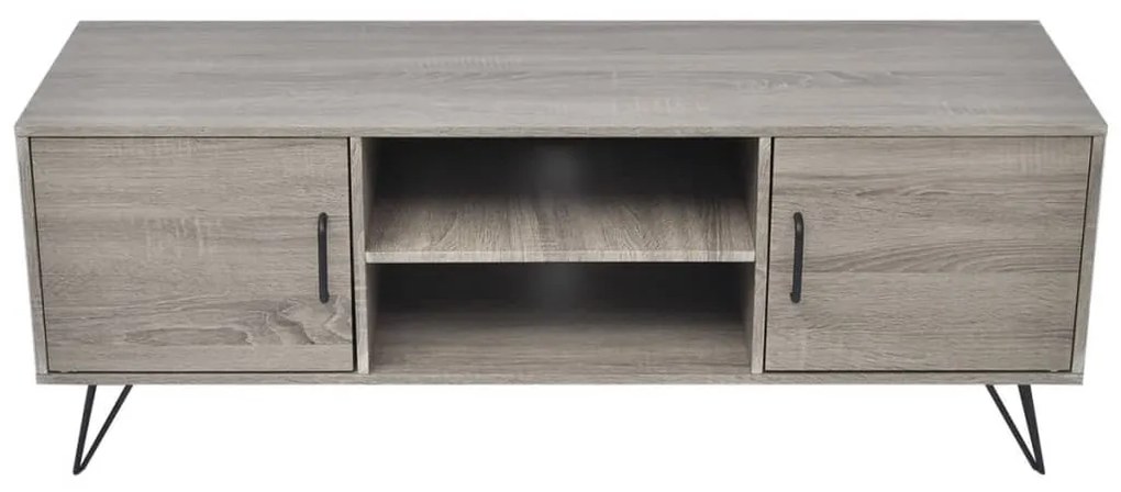 Móvel de TV 120x40x45 cm cinzento