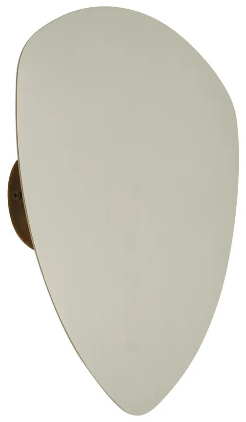 Candeeiro de parede de design bege orgânico 32cm 2-luzes - Pulley Design