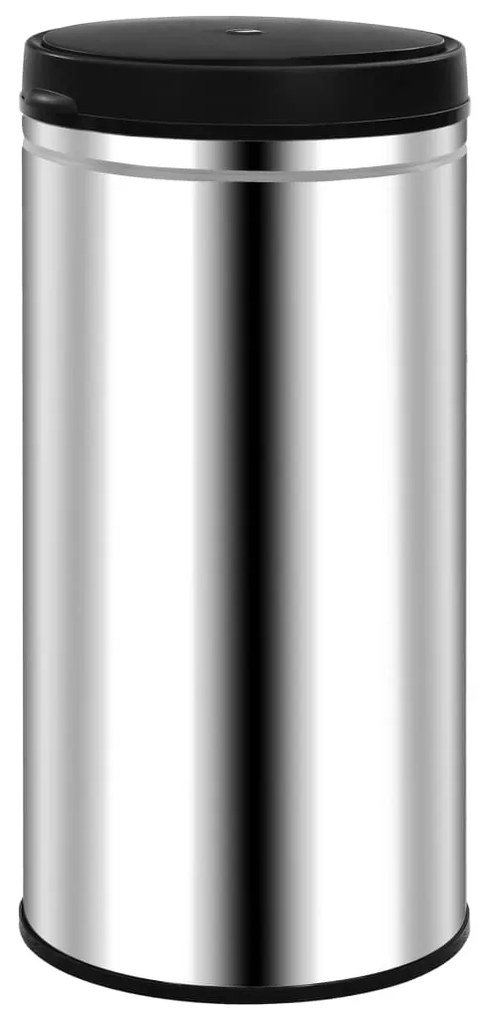 Caixote do lixo com sensor automático 70 L aço inoxidável