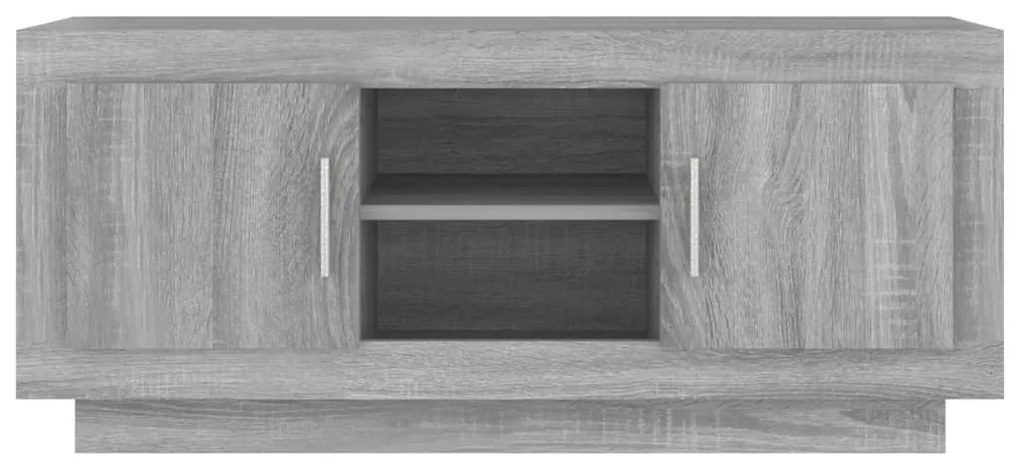 Móvel de TV 102x35x45 cm derivados de madeira cinzento sonoma