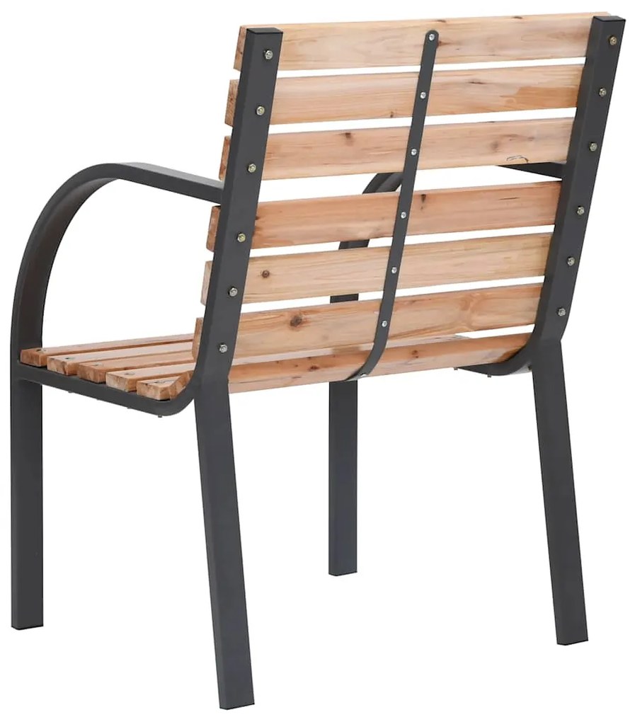 Cadeiras de jardim 2 pcs madeira de abeto maciça