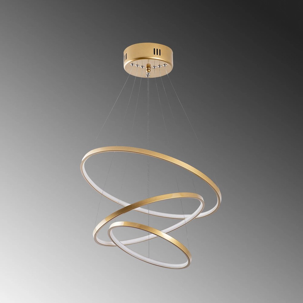 Chandelier Simit – Dourado – 50x80x50 cm