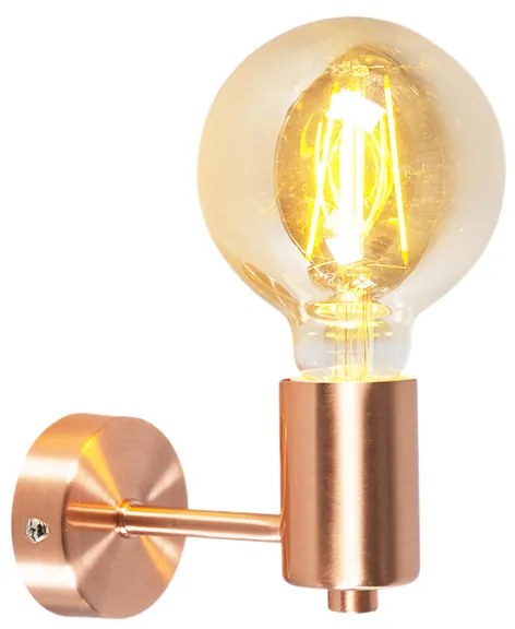 LED Candeeiro de parede Art Deco inteligente cobre incl. lâmpada WiFi G95 - Facil Moderno