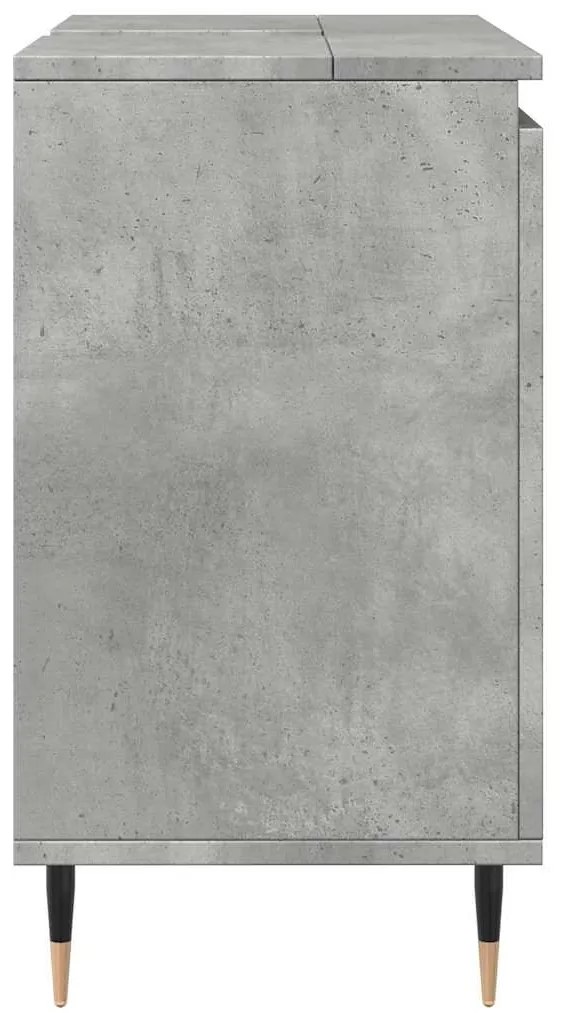 Armário casa de banho 58x33x60 cm deriv. madeira cinza cimento