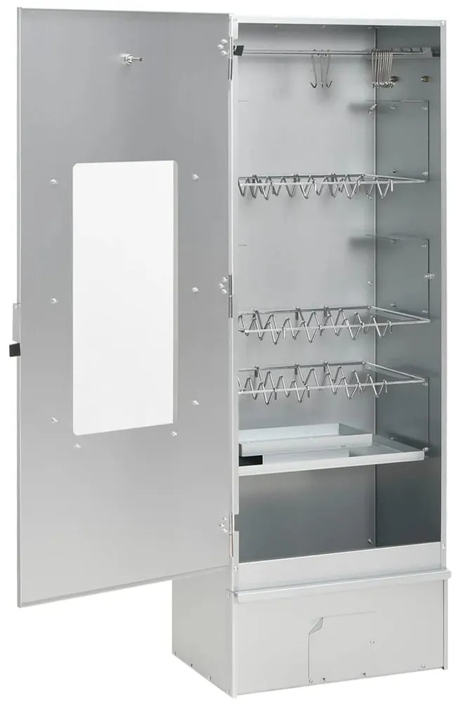 Defumador p/ churrasqueira c/ gerador fumo frio aço galvanizado