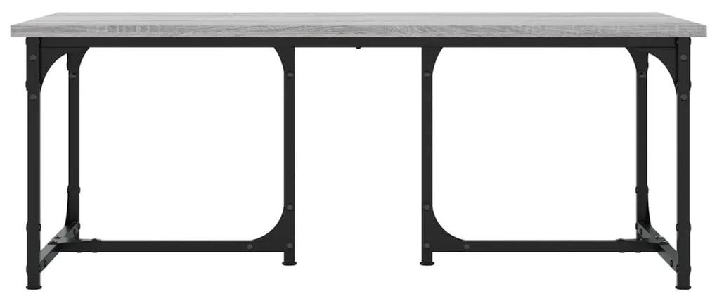 Mesa de centro 90x50x35 cm derivados madeira cinzento sonoma