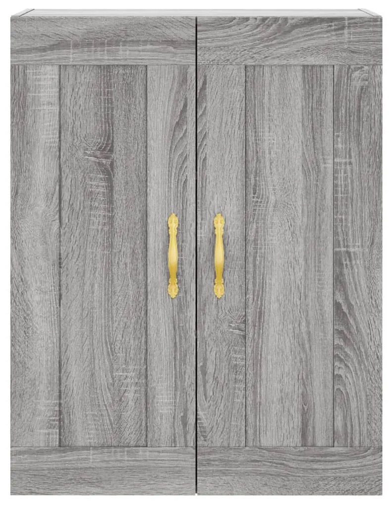 Armário alto 69,5x34x180 cm derivados de madeira sonoma cinza