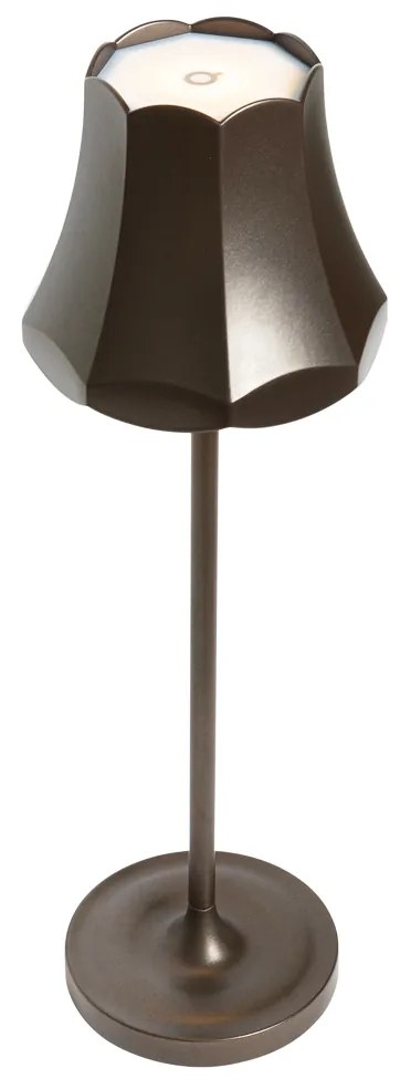 Conjunto de 2 candeeiros de mesa retro bronze escuro recarregáveis IP44 - Granny