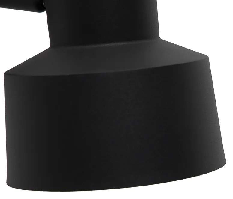 Candeeiro de parede retro preto rotativo e inclinável - Chappie Retro