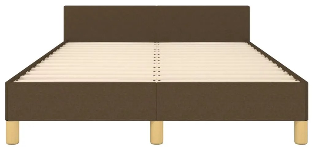 Estrutura de cama sem colchão 120x190cm castanho escuro