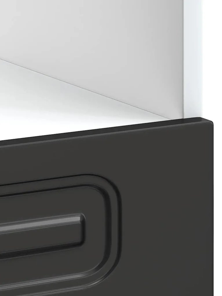 Armário forno Kalmar derivados de madeira preto