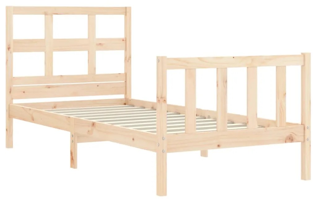 Cama sem colchão 90x200 cm madeira de pinho maciça